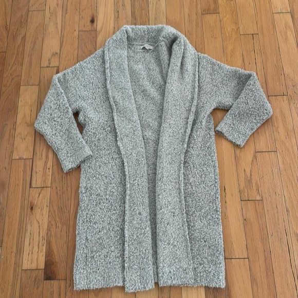 Loft | Soft | Light Gray | Open Front Long Sweater | Wool Blend | size M - Picture 1 of 3